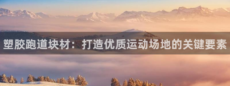 谈球吧官网入口在线观看：塑胶跑道块材：打造优质运动场