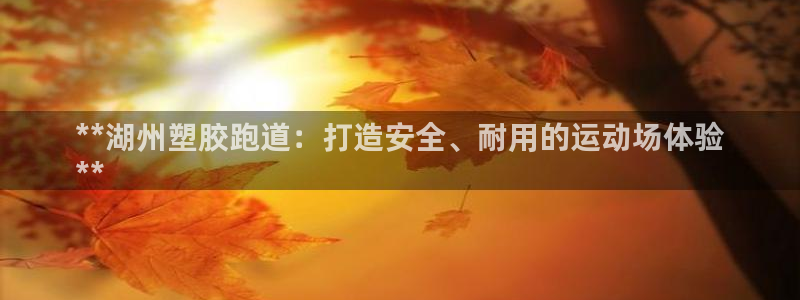 谈球吧出款：**湖州塑胶跑道：打造安全、耐用的运动场体验
**