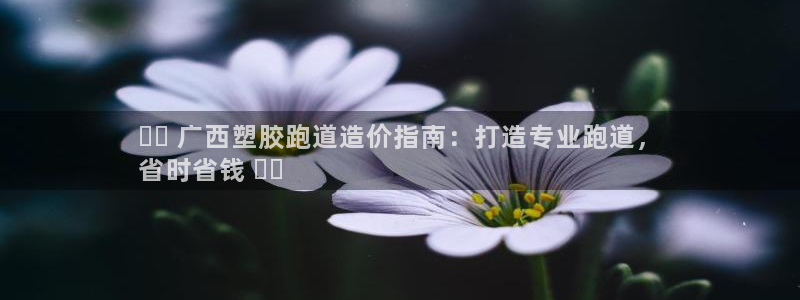 谈球吧官网在线入口手机版免费观看：⭐️ 广西塑胶跑道造价指南：打造专业跑道，
省时省钱 ⭐️