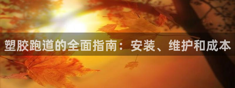 谈球吧官网在线入口手机版：塑胶跑道的全面指南：安装、维护和成本