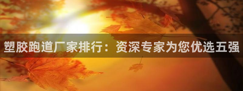 谈球吧中国官方网站：塑胶跑道厂家排行：资深专家为您优