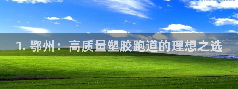谈球吧平台：1. 鄂州：高质量塑胶跑道的理想之选